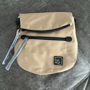 IHKWIP Foldover Saddle Crossbody Bag Warm Caramel NEW